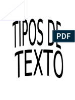 Antologia de Tipo de Texto