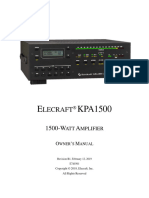 E740301 KPA1500 Owner's Manual Rev B1