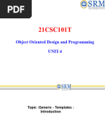 21CSC101T Oodp Unit-4