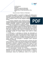 Resenha Do Texto Problema e Problemática - Versão Final