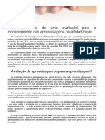 A Importância de Uma Avaliação para o Monitoramento Das Aprendizagens Na Alfabetização