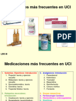 Medicaciones Frecuentes en UCI + Ejercicios Cálculo 2020