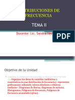 TEMA II Estadistica I Distribuciones de Frecuencia