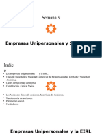 SEM. 9 - Empresa Unipersonal - EIRL - Sociedades - Offshores - Sucursales y BICS - 2023