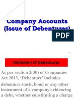 Issue of Debentures