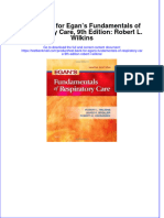 Full Download PDF of Test Bank For Egan's Fundamentals of Respiratory Care, 9th Edition: Robert L. Wilkins All Chapter