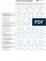 Course Schedule 2012