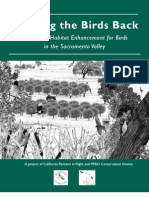 California Bringing The Birds Back A Guide To Habitat Enhancement For Birds in The Sacramento Valley - PRBO Conservation Science