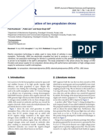 Design and Optimization of Ion Propulsion Drone