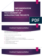 Group 2 Contract Implementation Guidelines For The Procurement of Infrastructure