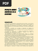 PROYECTO - Mundo Fantástico de La Escritura