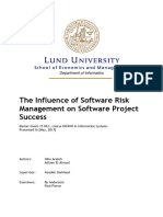 The Influence of Software Risk Management On Software Project Success