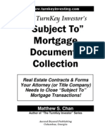 TurnKey Investor's Subject-To Mortgage Documents Collection (Table of Contents, Intro)