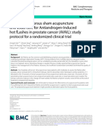 Acupuncture Versus Sham Acupuncture and Usual Care For Antiandrogen-Induced Hot Flashes in Prostate Cancer (AVAIL Study Protocol For A Randomized Clinical Trial