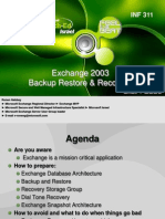 Exchange 2003 Backup Restore & Recovery