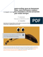 O Que Fazer para Evitar Que As Bananas Fiquem Pretas, Sem Firmeza e Sabor - Truque Simples Mantém A Fruta Amarela Por Mais Tempo - TudoGostoso