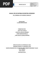 Manual Del de Sistema de Gestión Integrado