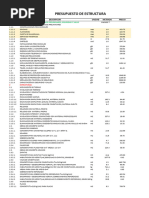 Presupuesto de Estructura