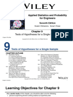 Ch09-Tests of Hypotheses For A Single Sample