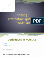 Solving Differential Equation Using MATLAB