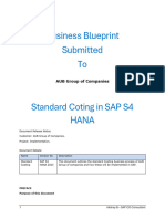 Business Blueprint AUB Group - SAP Controlling - Standard Costing