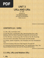 Unit 3 Urls and Uris