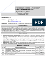 Course Outline - Calculus II (MT 202) - Fall 2023