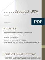 Module 2 - BL (Sale of Goods Act 1930)