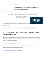 L'Accord Du Participe Passé, C'est Quoi - Exemples Et Explication Facile - Français-Rapide - Francais-Rapide ??