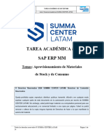 Tarea No. 2 SAP ERP MM (SUMMA CENTER LATAM)