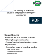 Chemical Bonding in Relation To Structure and Prop of Org Molecules