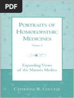 Portraits of Homoeopathic Medicines Volume Iii - Expanding Views of The Materia Medica