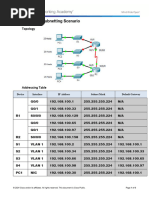 8.1.4.7 Packet Tracer - Subnetting Scenario