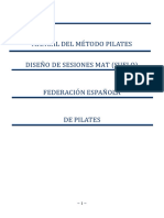 Diseño Sesion de Pilates