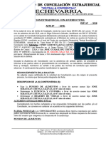 Acta de Conciliacion Extrajudicial Con Acuerdo Total