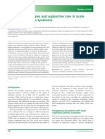 Ventilatory Strategies and Supportive Care in ARDS