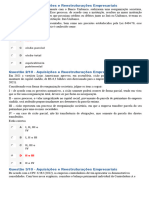 Apol 2 - Aquisições e Reestruturações Empresariais