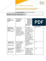 Copia de Anexo 4 - Tarea 4 - Explicación de La Organización e Interacción de Los Procesos Cognitivos Superiores - Formato Evaluación Individual