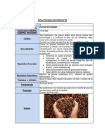 Fichas Técnicas Materias Primas e Insumos