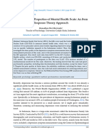 Psychometric Properties of Mental Health Scale: An Item Response Theory Approach