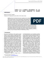 Performance Estimation of A Shallow Foundation On An Unsaturated Expansive Soil Slope Subjected To Rainfall Infiltration