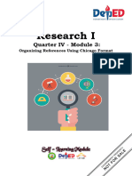 Research - 1 - Q4 - Module3 - Organizing References Using Chicago Format - V3 1 1