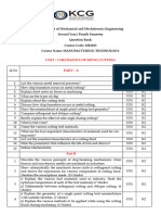 ME3493 - Manufacturing Technology