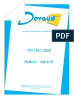 Tarif Devaud 2023