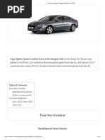 Fuse Box Diagram Peugeot 508 (2011-2017)