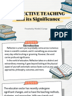 REFLECTIVE TEACHING - CarnajeMichelle