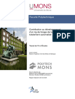 Faculté Polytechnique: Contribution Au Développement D'un Rig de Forage de Laboratoire Totalement Automatisé