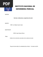 Analisis de Los Elementos de Un Sistema de Salud