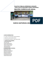 Programación Curricular Anual 2024-Primaria