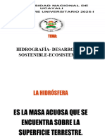 Semana 4 Hidrósfera-Desarrollo Sostenible-Ecosistema